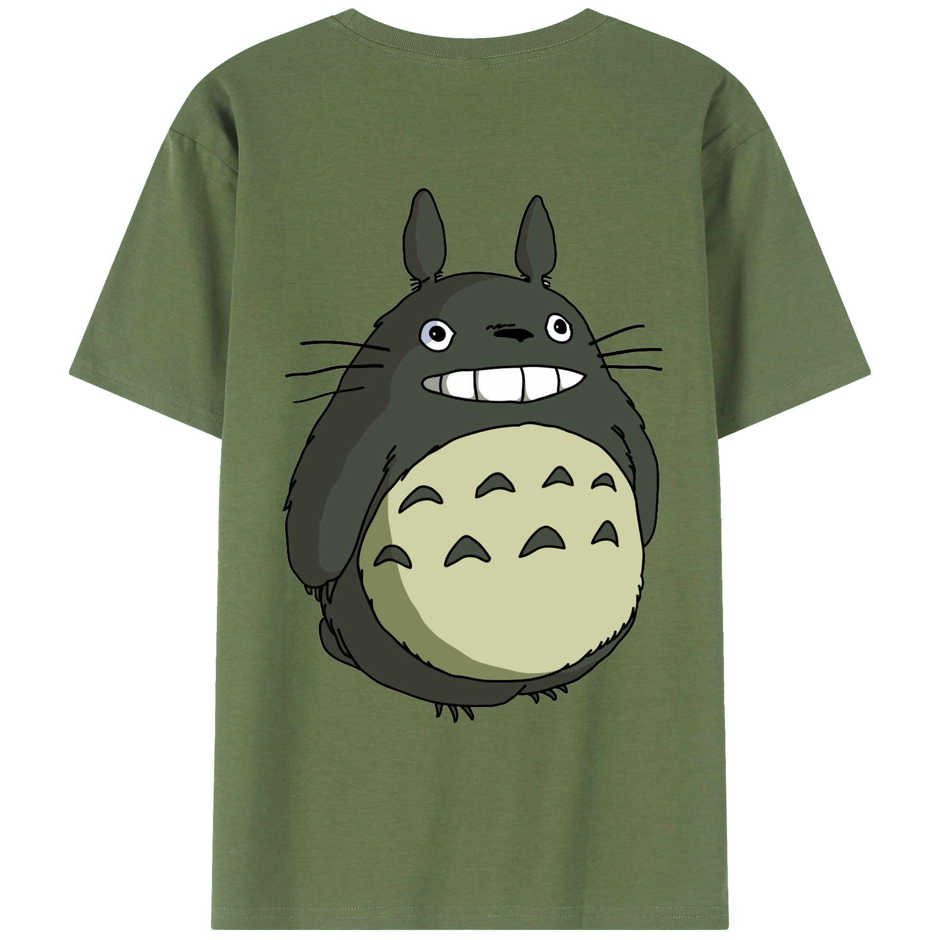 （画像用） となりのトトロ 草壁メイ 草壁サツキ My Neighbor Totoro Satsuki Kusakabe Mei Kusakabe 綿100％ メンズ半袖Tシャツ（バックプリント） 通気性